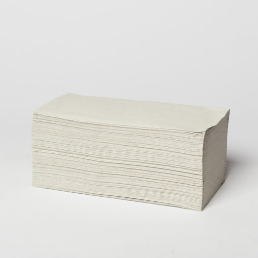Papierhandtücher RC 1-lagig  natur 25x23 cm, Z-Falzung, 5000 Stück